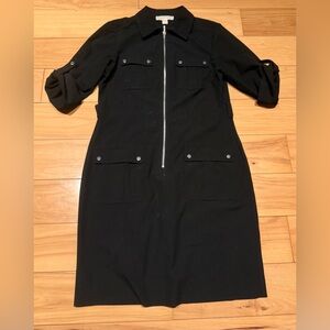 Michael Kors Black Zip Dress